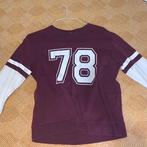 maroon cozy sweater